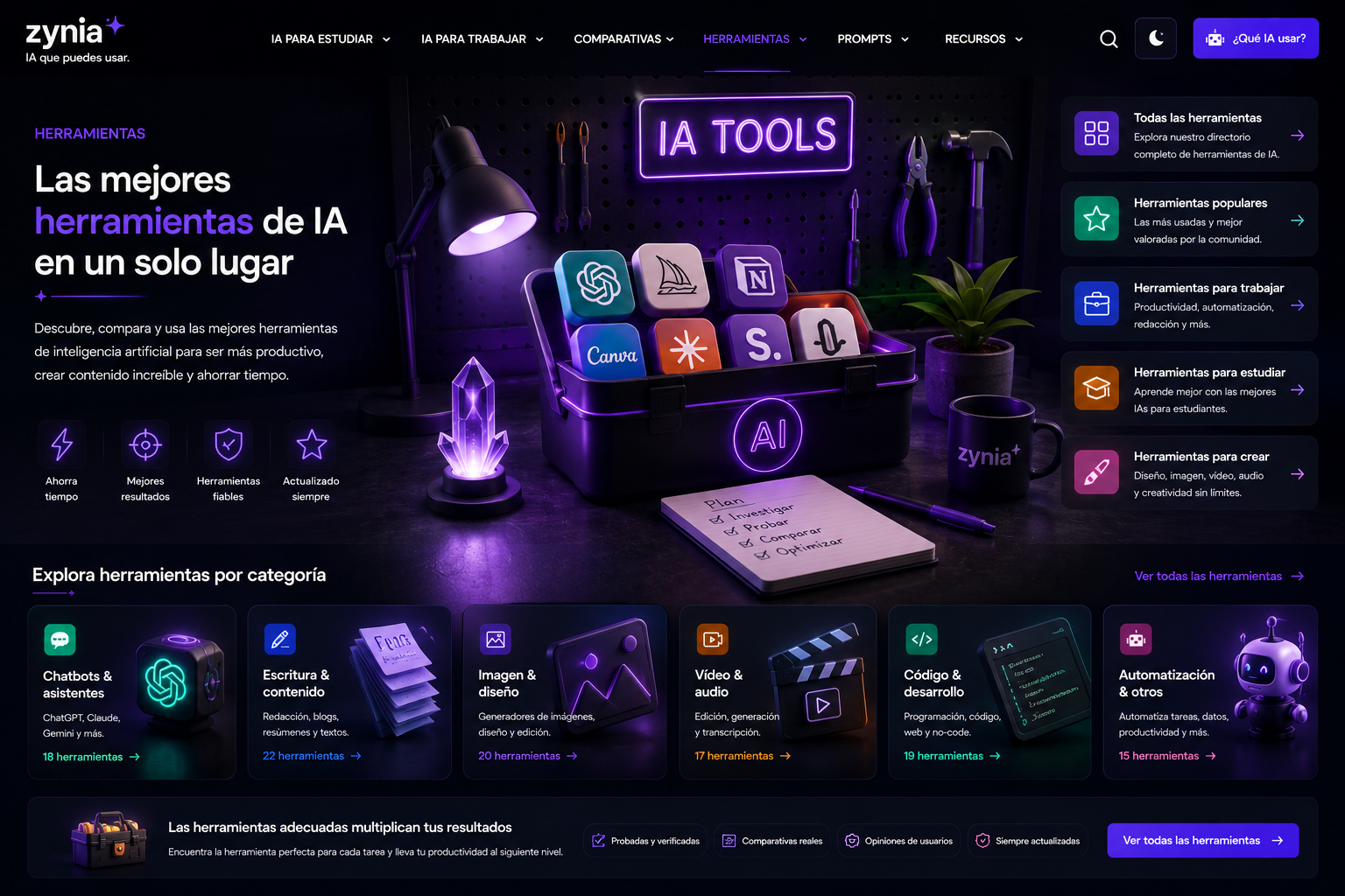 Ilustración moderna de Zynia sobre aprendizaje y uso de inteligencia artificial